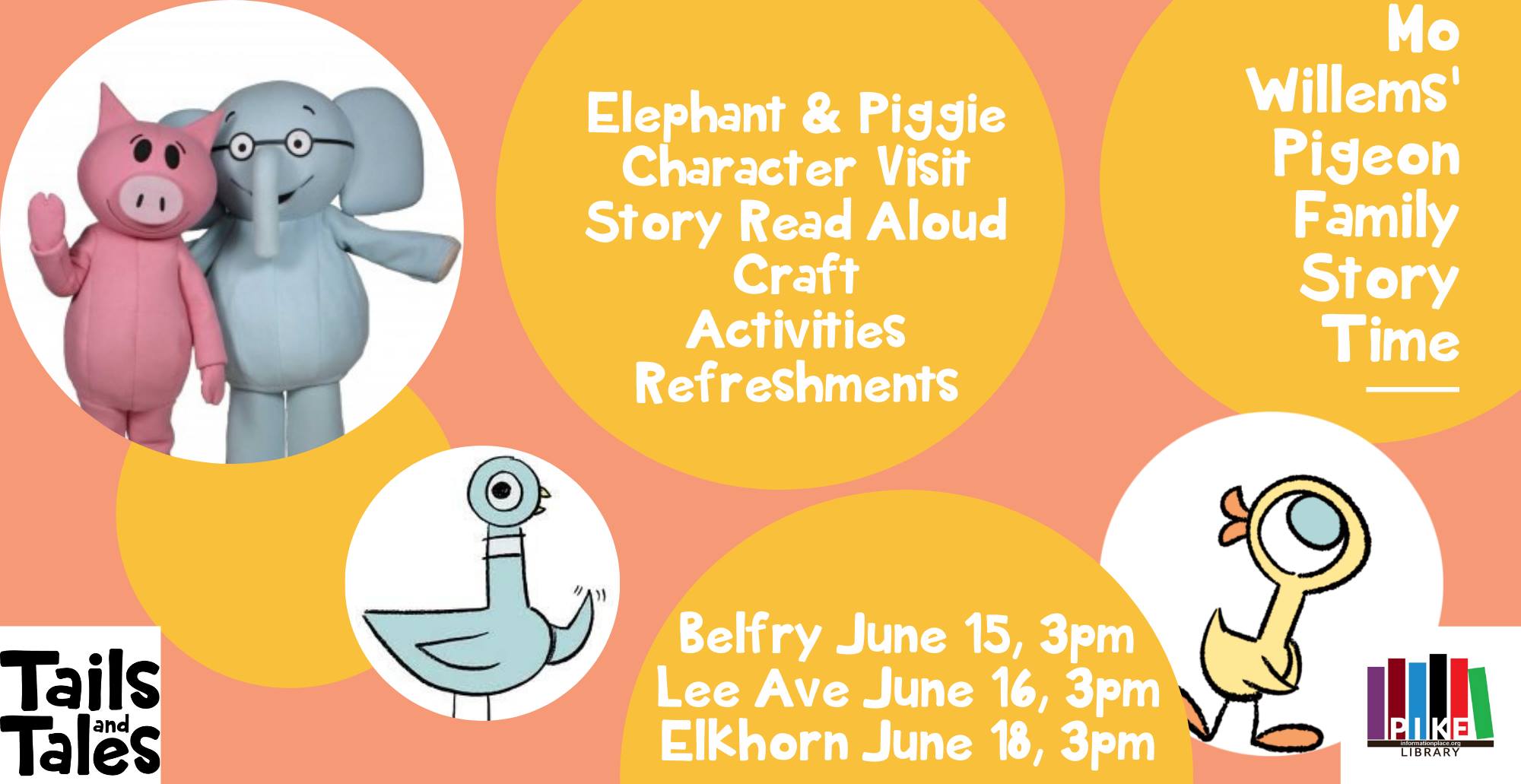 Family Story Time: Elephant & Piggie