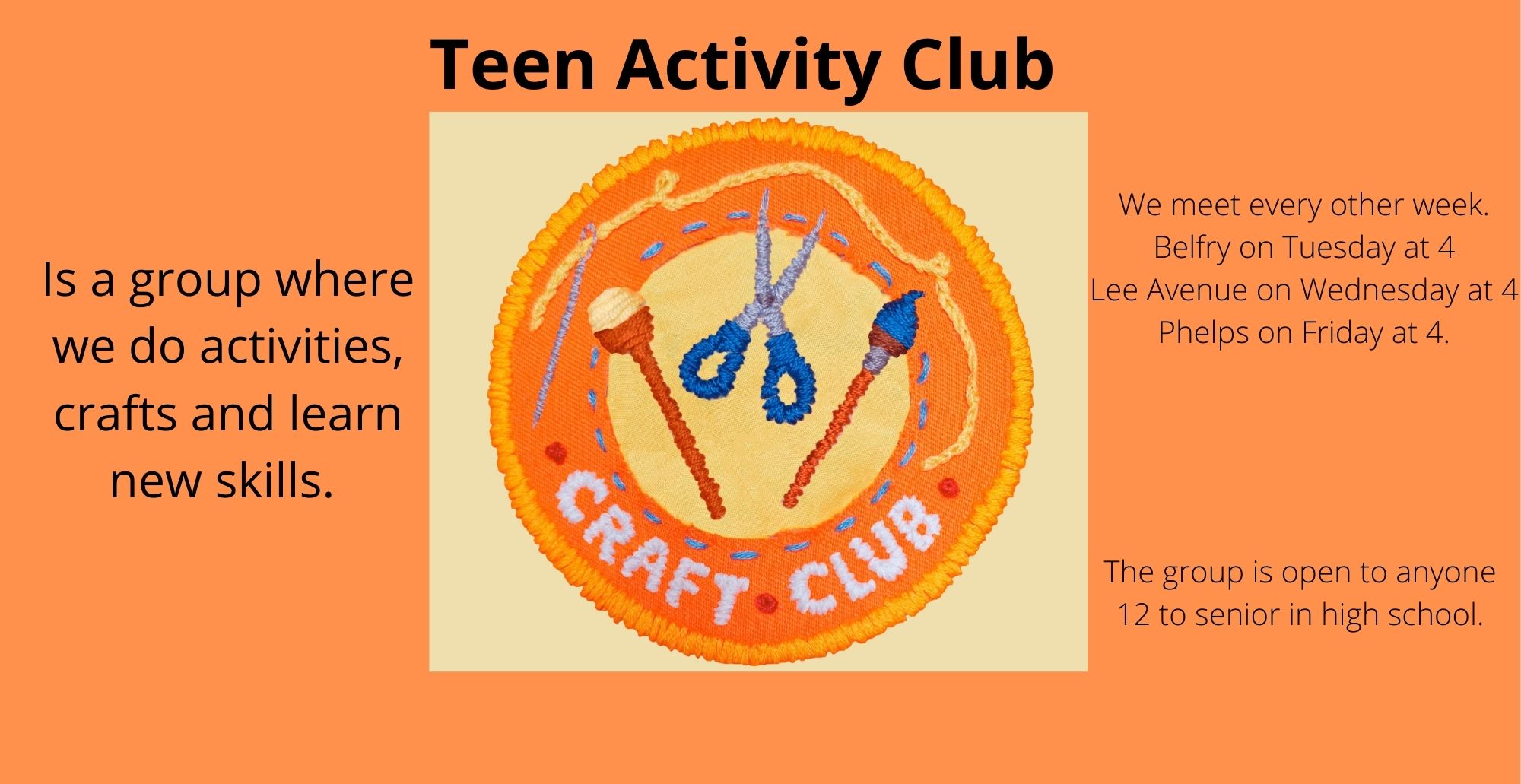 TEEN ACTIVITY CLUB