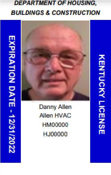 Example of State Issued License