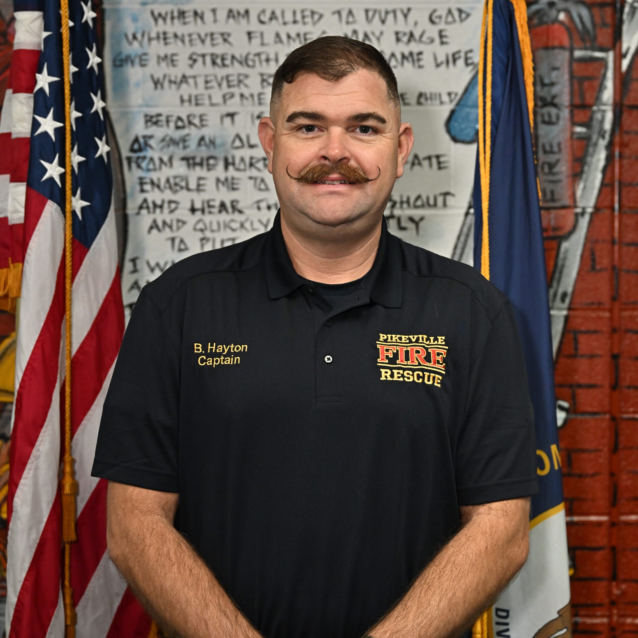 Captain/Training firefighter Brandon Hayton