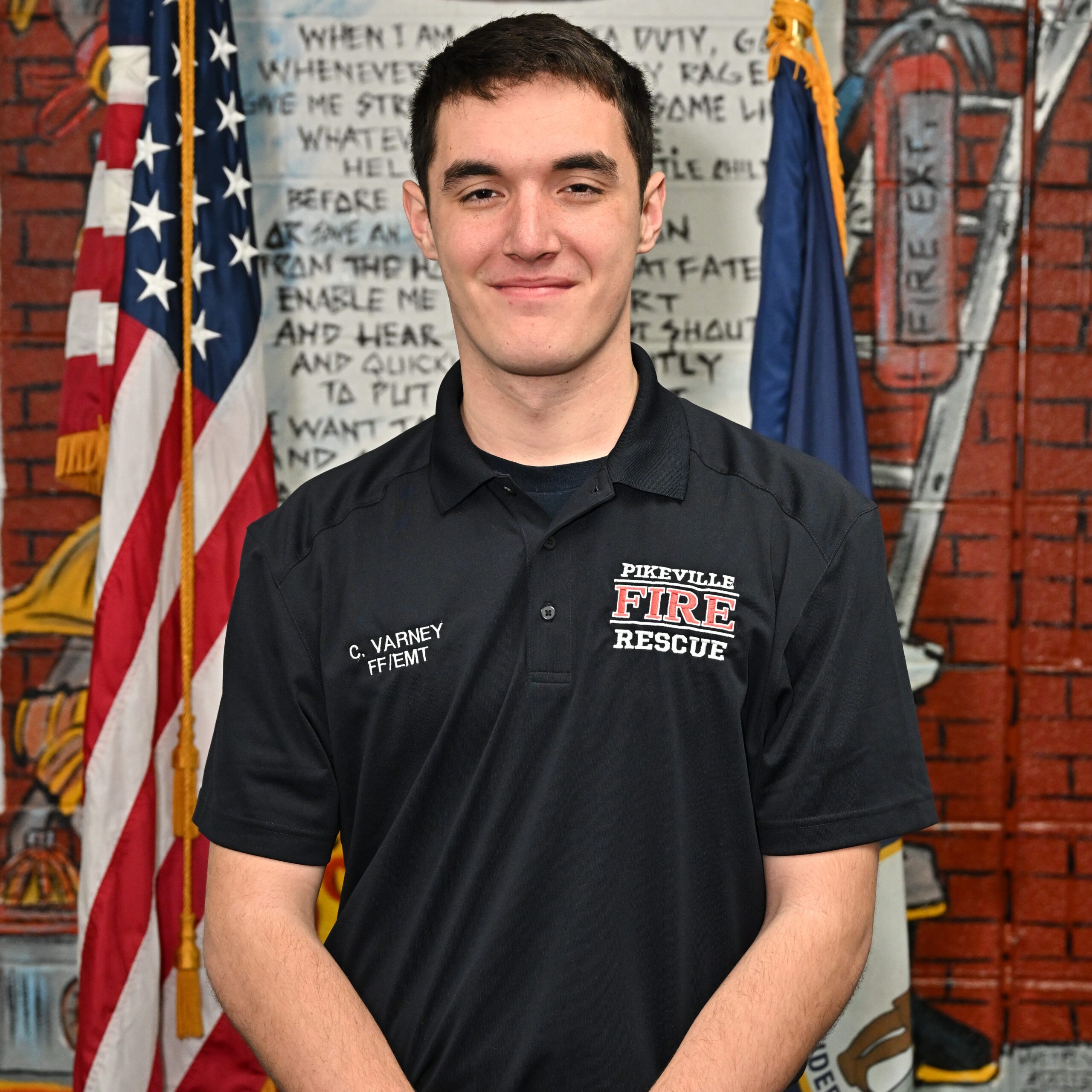 Firefighter Cameron Varney