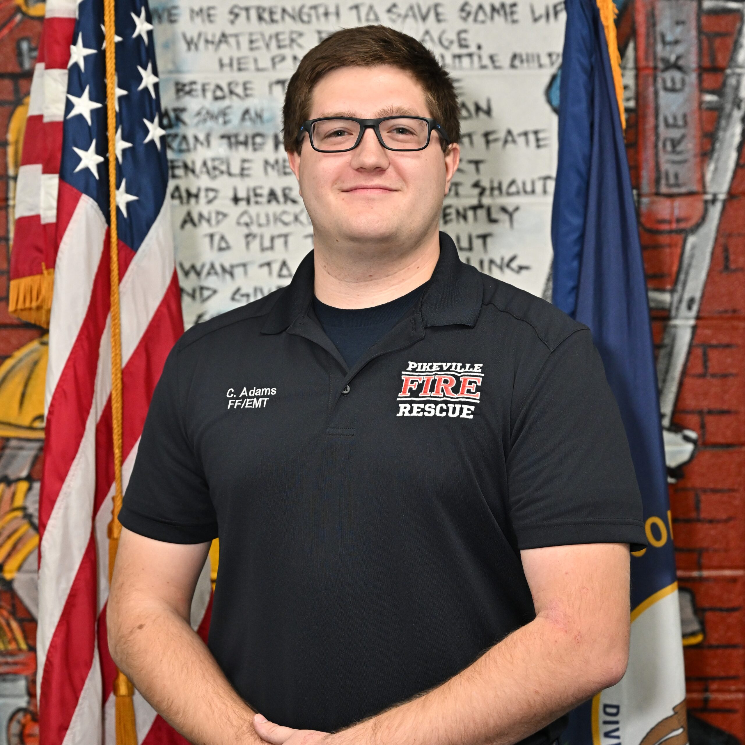 Firefighter Crueson Adams